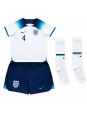 England Declan Rice #4 Replika Hemmakläder Barn VM 2022 Kortärmad (+ byxor)